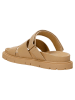 Wojas Leren slippers beige