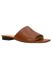 Wojas Leren slippers lichtbruin