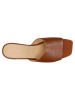 Wojas Leren slippers lichtbruin