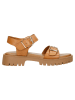 Wojas Leren haksandalen lichtbruin
