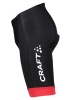 Craft Szorty kolarskie "Core Endur" w kolorze czarno-czerwonym