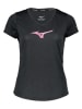 Mizuno Funktionsshirt "Impusle Core" in Schwarz