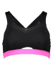 Mizuno Biustonosz sportowy w kolorze czarno-fioletowym