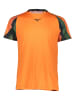 Mizuno Koszulka funkcyjna w kolorze pomarańczowo-zielono-czarnym