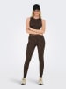 ONLY Leggings in Braun/ Schwarz
