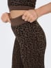 ONLY Leggings in Braun/ Schwarz