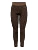 ONLY Leggings in Braun/ Schwarz