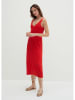 STEFANEL Leinen-Kleid in Rot