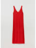 STEFANEL Leinen-Kleid in Rot