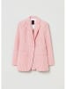 STEFANEL Blazer in Rot/ Weiß