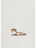 STEFANEL Leren enkelsandalen goudkleurig