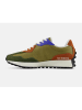 New Balance Skórzane sneakersy "327" w kolorze oliwkowo-pomarańczowym