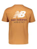 New Balance Koszulka "Athletics Remastered" w kolorze jasnobrązowym