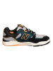 New Balance Skórzane sneakersy "Numeric Skateboarding" w kolorze czarno-biało-turkusowym