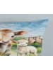 Pure Microvezel beddengoedset "Farm" lichtblauw/groen