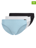 Skiny 3-delige set: slips zwart/wit/lichtblauw
