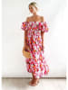 Tazga Kleid in Pink/ Weiß