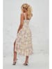 Tazga Kleid in Beige/ Lila