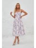 Tazga Jurk wit/blauw