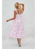 Tazga Jurk wit/roze