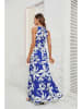 Tazga Jurk blauw/wit