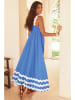 Tazga Kleid in Blau/ Weiß