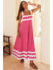 Tazga Kleid in Pink/ Weiß