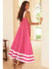 Tazga Kleid in Pink/ Weiß