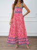 Tazga Kleid in Rot/ Blau