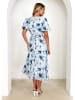 Tazga Kleid in Weiß/ Blau