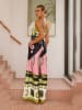 Tazga Jumpsuit groen/zwart/lichtroze