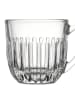 La Rochère France 6er-Set: Espressotassen "Ouessant" in Transparent - 90 ml