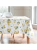 mint Deco Tafellaken "Floral And Tropical Helios" wit/geel/groen