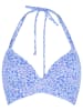 Linga Dore Bikini-Oberteil in Blau/ Weiß