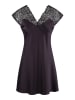 Linga Dore Negligé in Aubergine