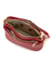 Mia Tomazzi Leren schoudertas "Bardolino" rood - (B)25 x (H)17 x (D)13 cm