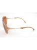 Web Damen-Sonnenbrille in Beige/ Hellbraun