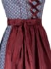 Almsach Dirndl in Blau/ Bordeaux