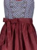 Almsach Dirndl in Blau/ Bordeaux
