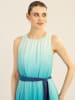 APART Jurk turquoise/donkerblauw