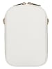 Wojas Skórzana torebka w kolorze białym na telefon - 12,5 x 18,5 x 13 cm