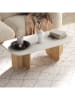 Scandinavia Concept Salontafel "Becaj" wit/lichtbruin - (B)120 x (H)41,4 x (D)60 cm