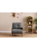 Scandinavia Concept Sofa "Cosmo Single" in Hellgrau - (B)77 x (H)82 x (T)70 cm