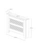 Scandinavia Concept Radiatorkast "Termora" wit - (B)112 x (H)82 x (D)30 cm