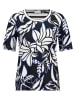 Gerry Weber Shirt in Weiß/ Schwarz/ Blau