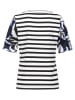 Gerry Weber Shirt in Weiß/ Schwarz/ Blau
