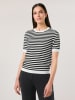 Gerry Weber Pullover in Weiß/ Schwarz