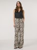 TAIFUN Hose in Beige/ Schwarz