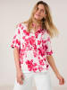 TAIFUN Bluse in Weiß/ Rot/ Rosa