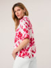 TAIFUN Bluse in Weiß/ Rot/ Rosa